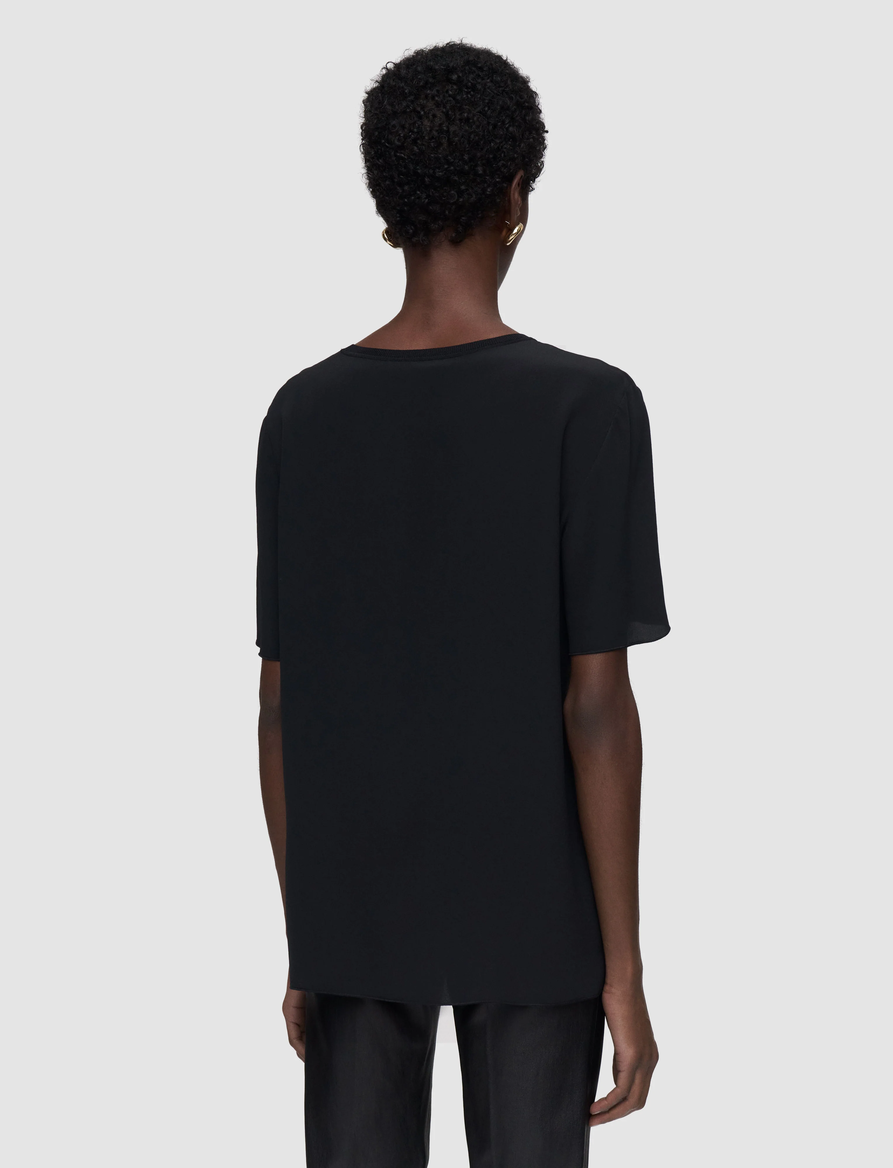 Rubin Crepe de Soie Silk Blouse - Image 4