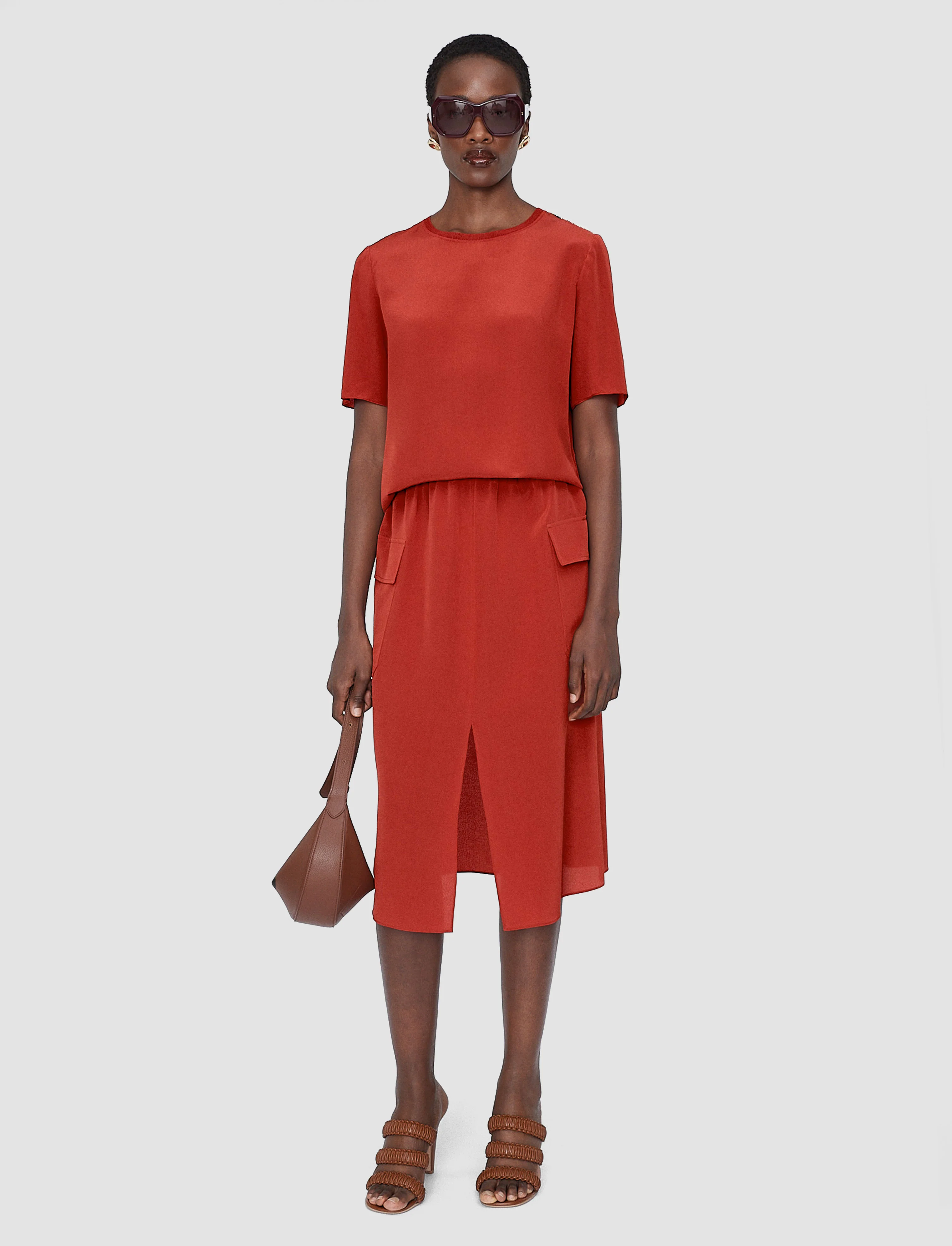 Rubin Crepe de Soie Silk Blouse - Image 2