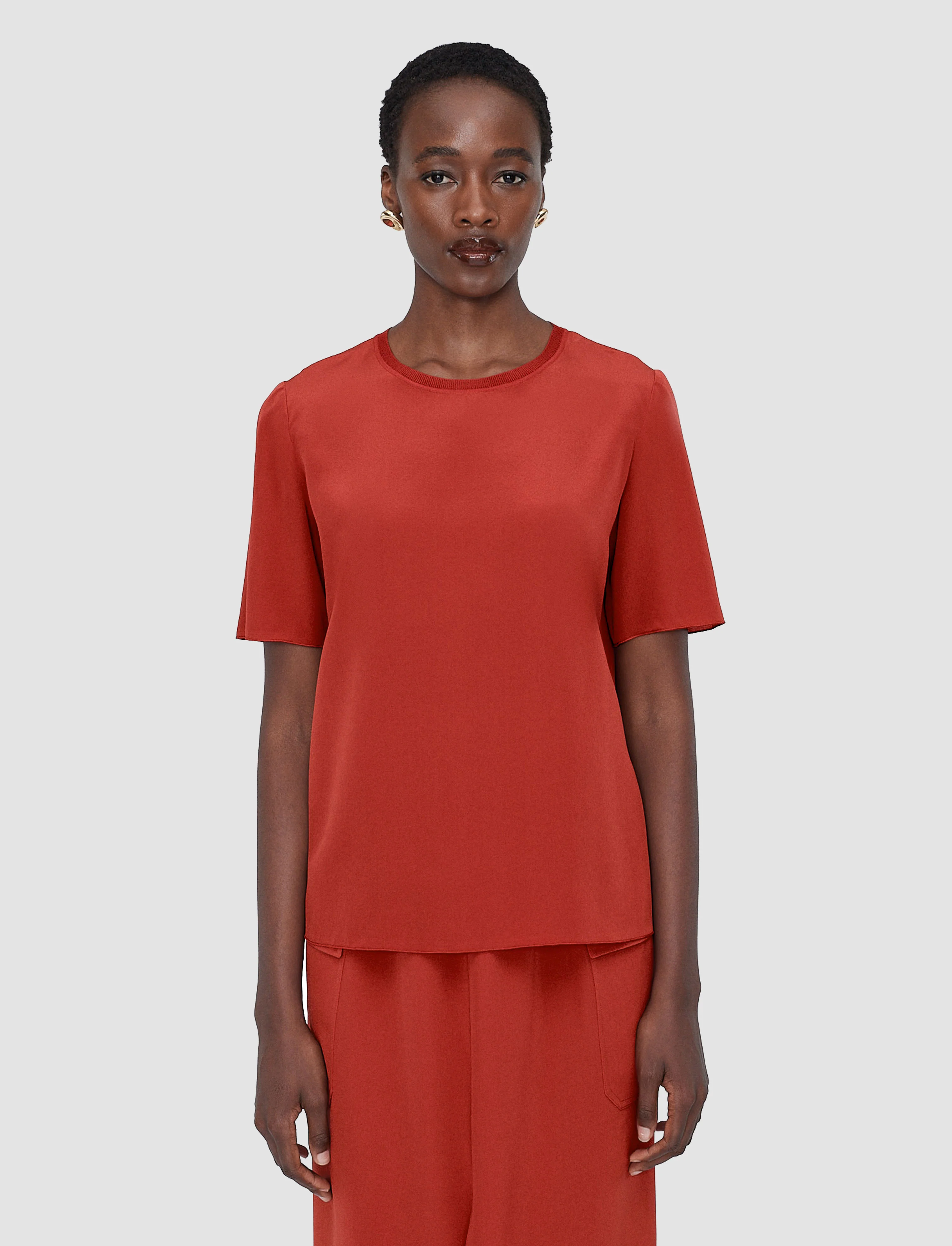 Rubin Crepe de Soie Silk Blouse - Image 3