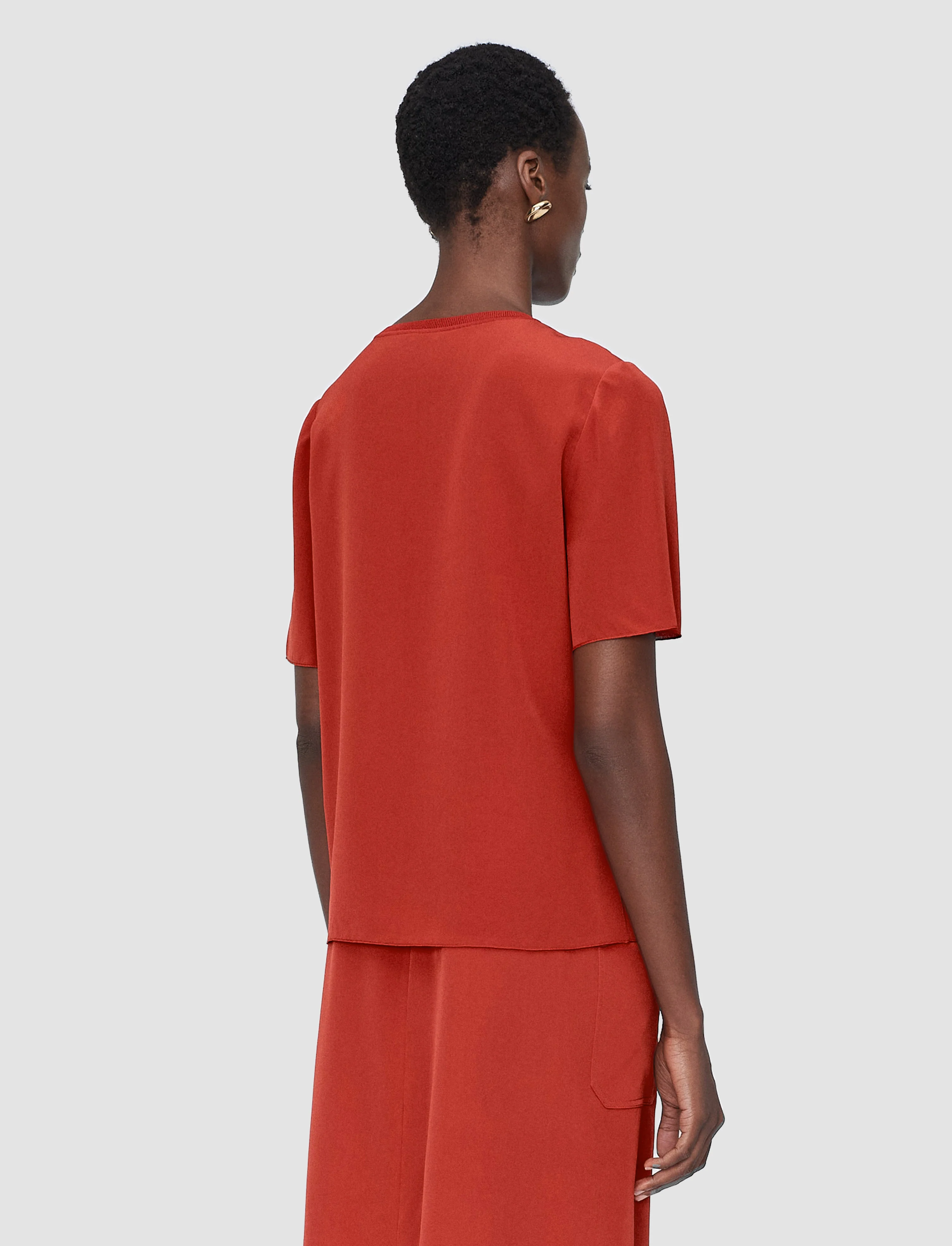 Rubin Crepe de Soie Silk Blouse - Image 4
