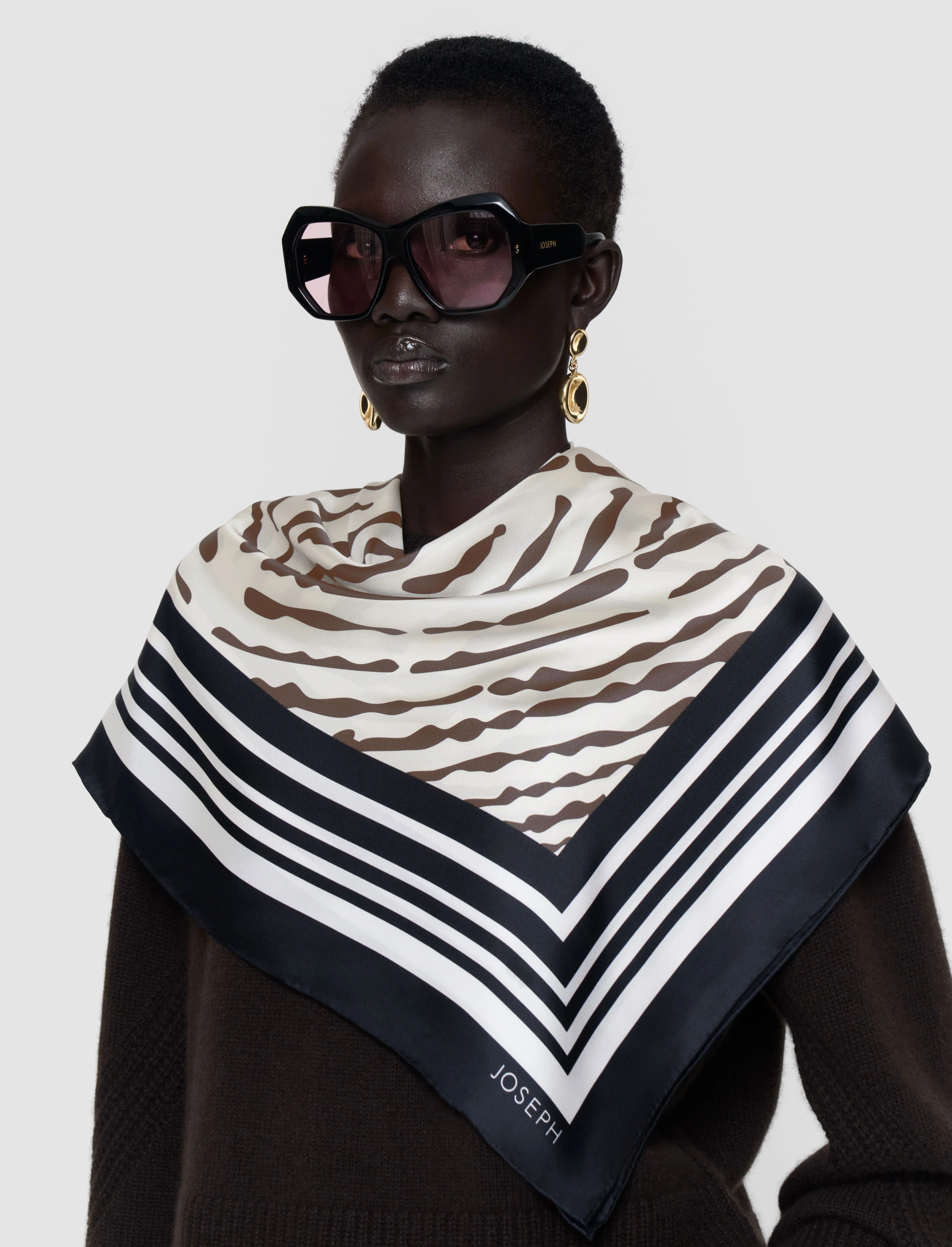 Saff Large Silk Scarf - Image 2