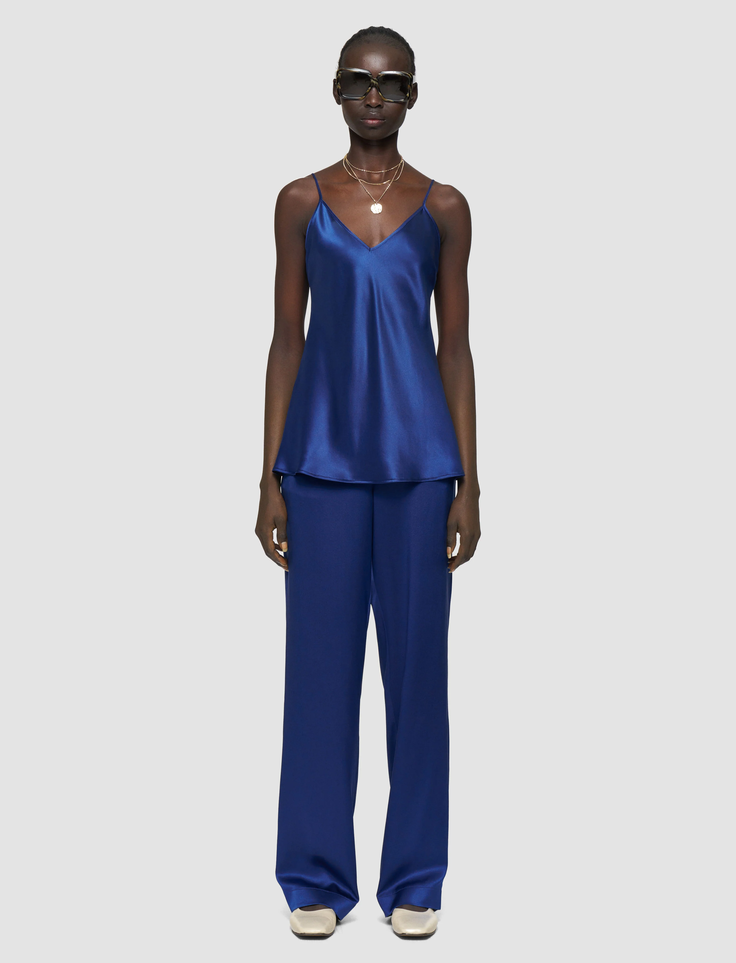 Sahel Silk Satin Trousers - Image 5