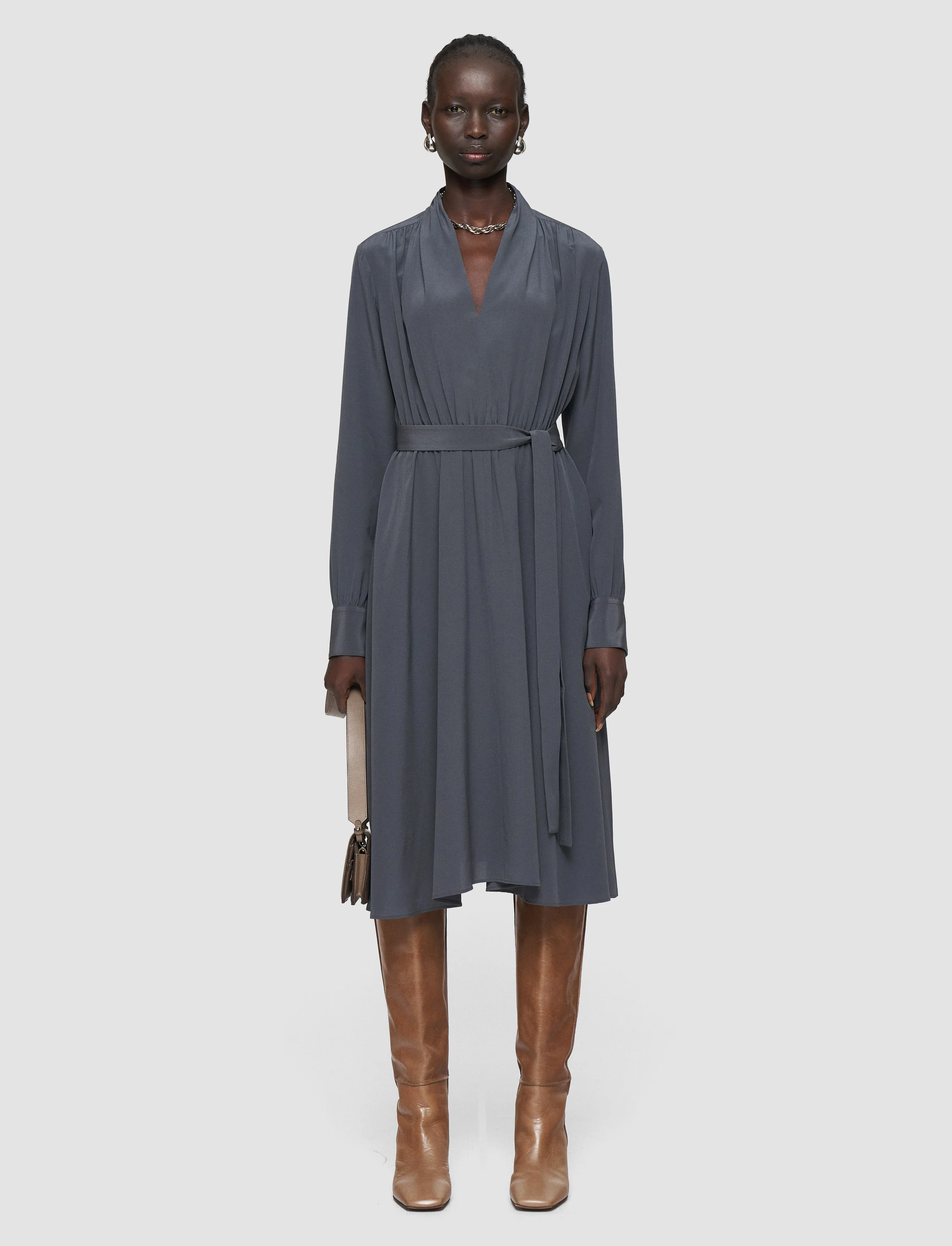 Severin Crepe de Chine Silk Dress - Image 2
