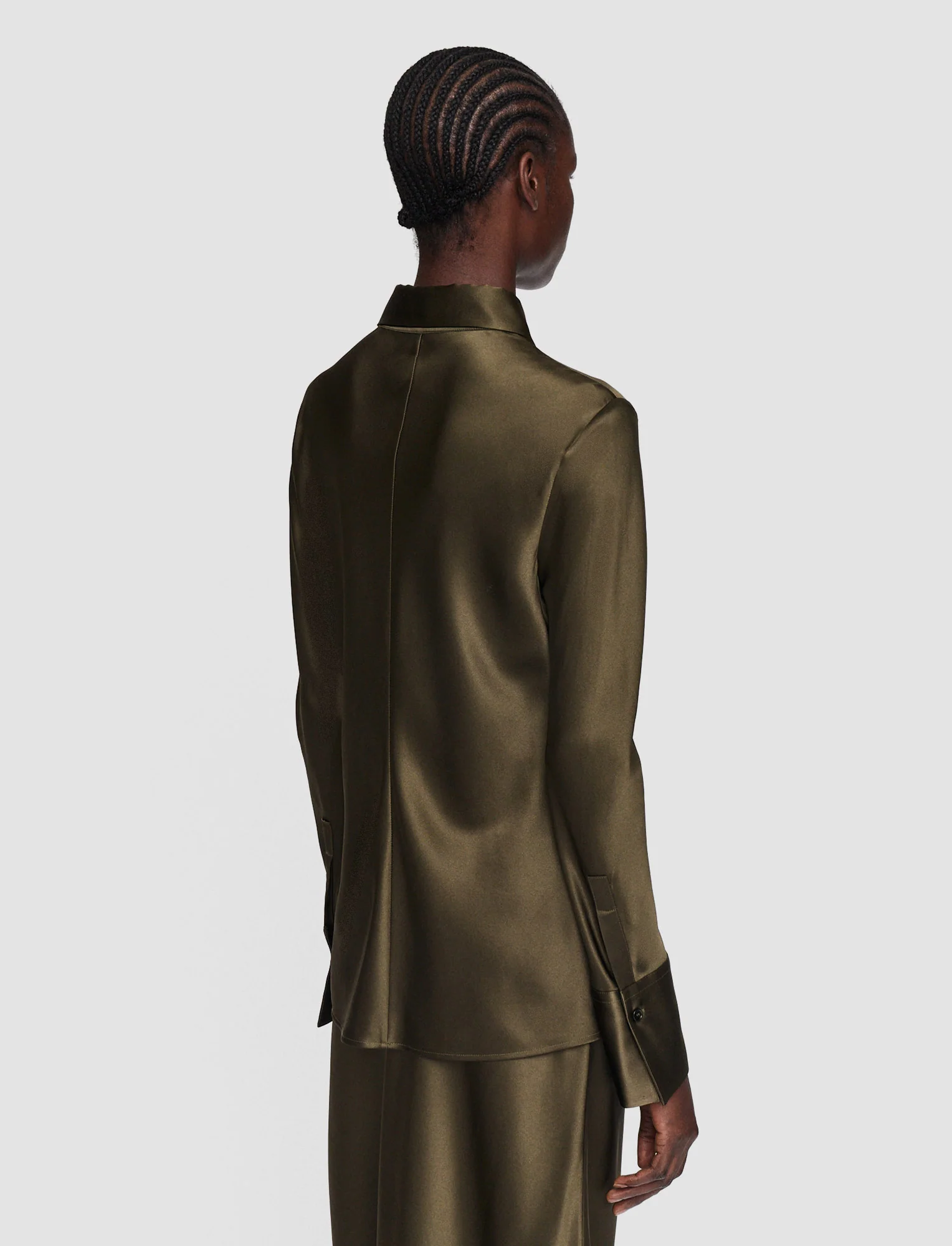 Brunel Silk Satin Blouse - Image 4