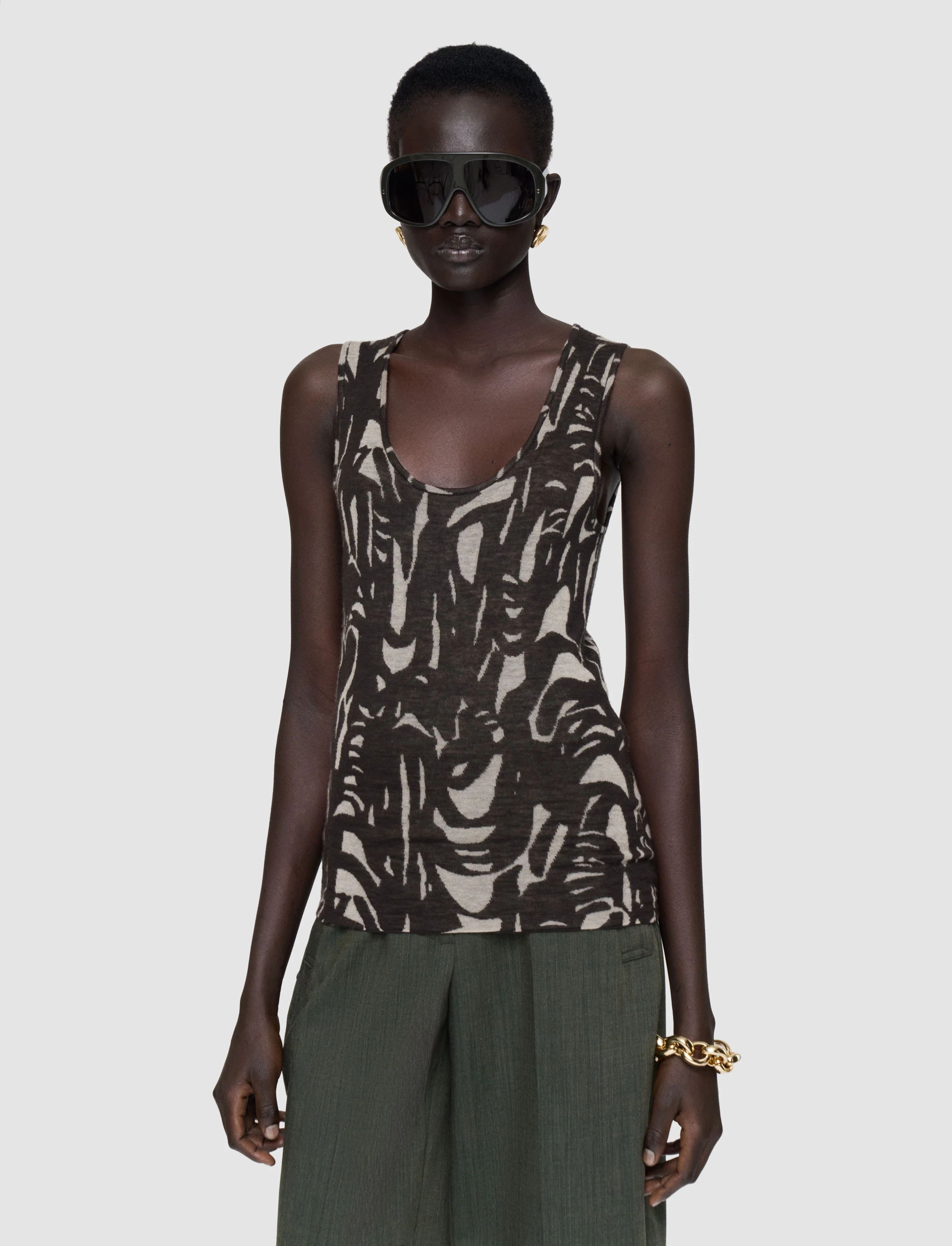 Silla Cashair Jacquard Vest - Image 3