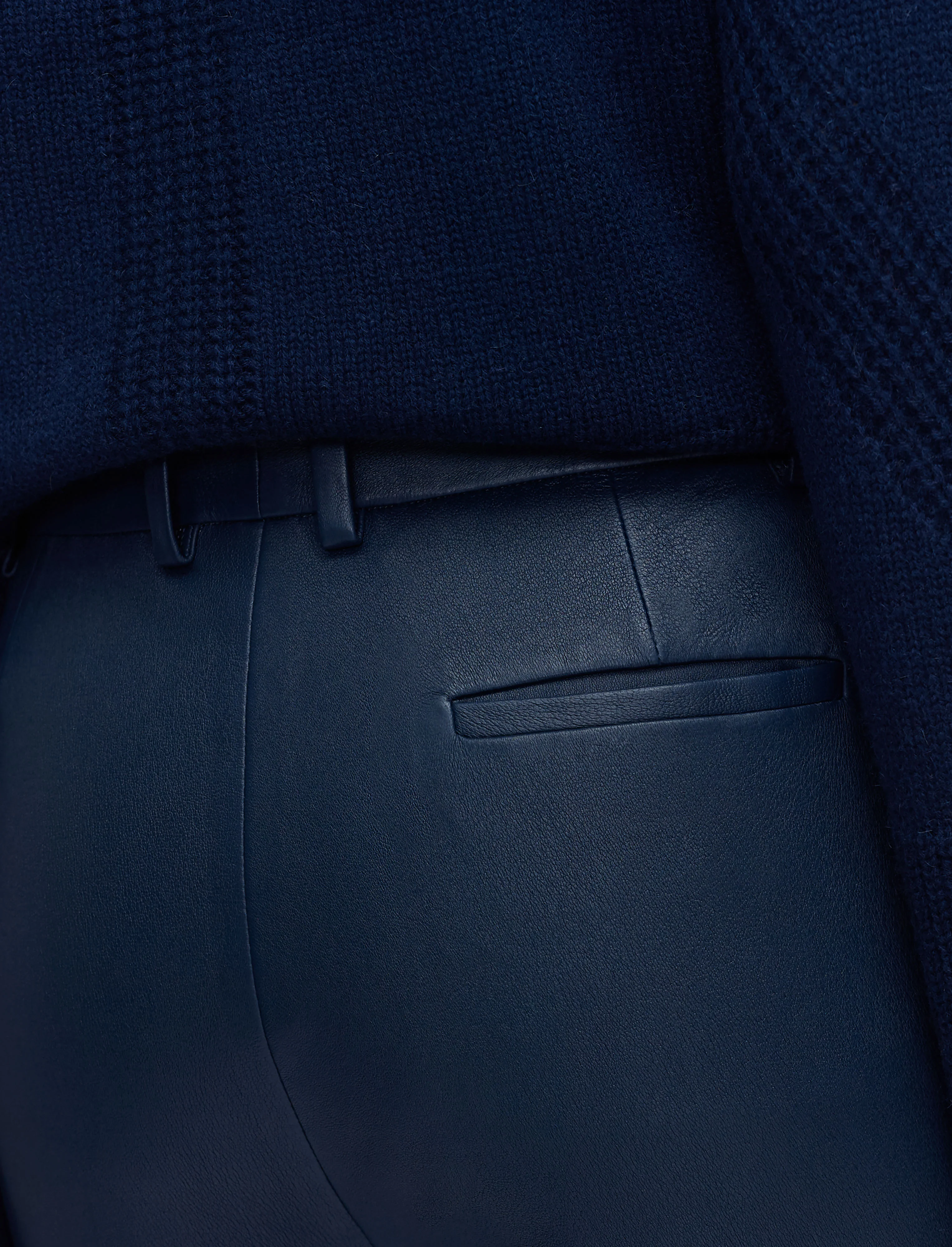 Tafira Leather Stretch Trousers - Image 4
