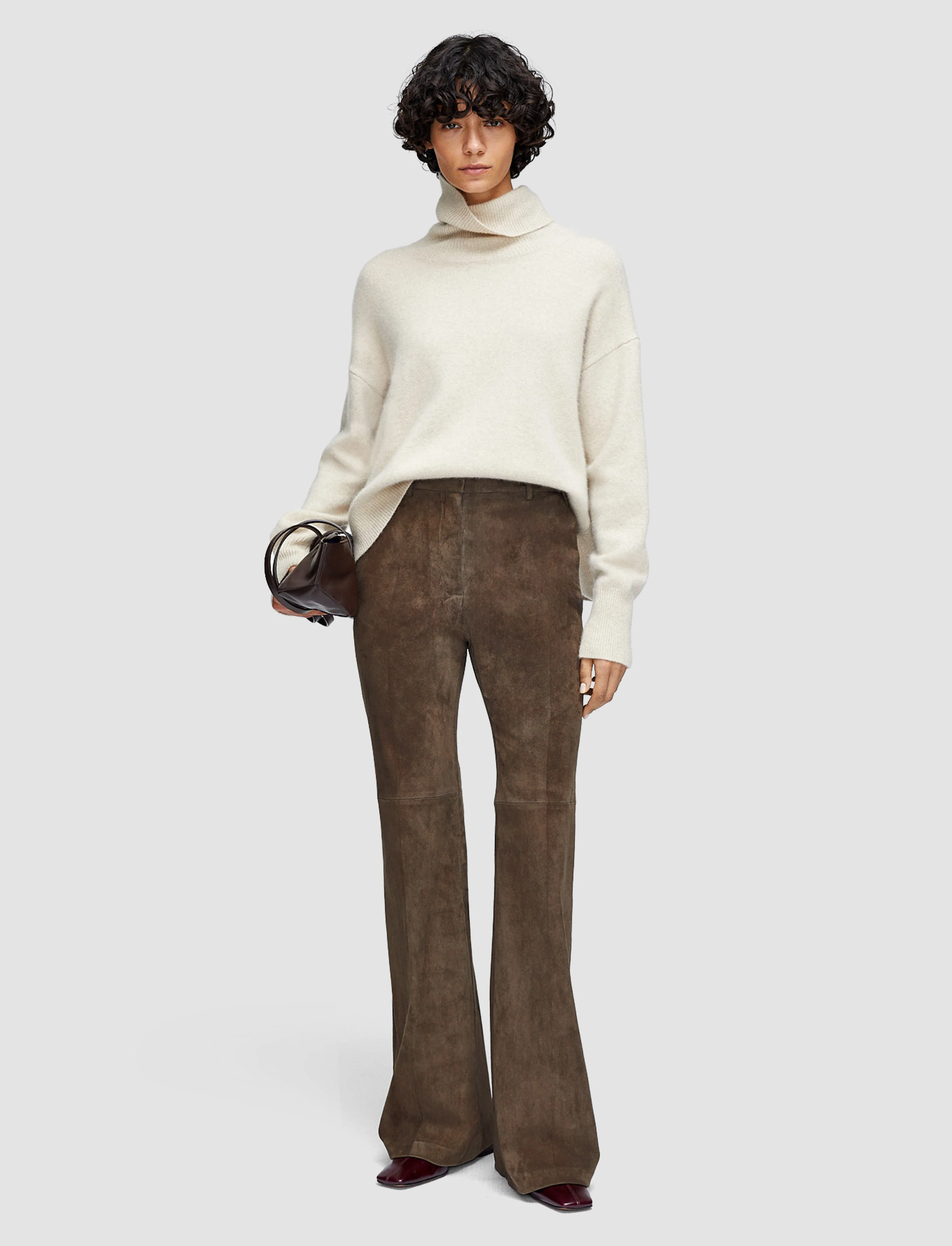 Tafira Suede Stretch Trousers - Image 2