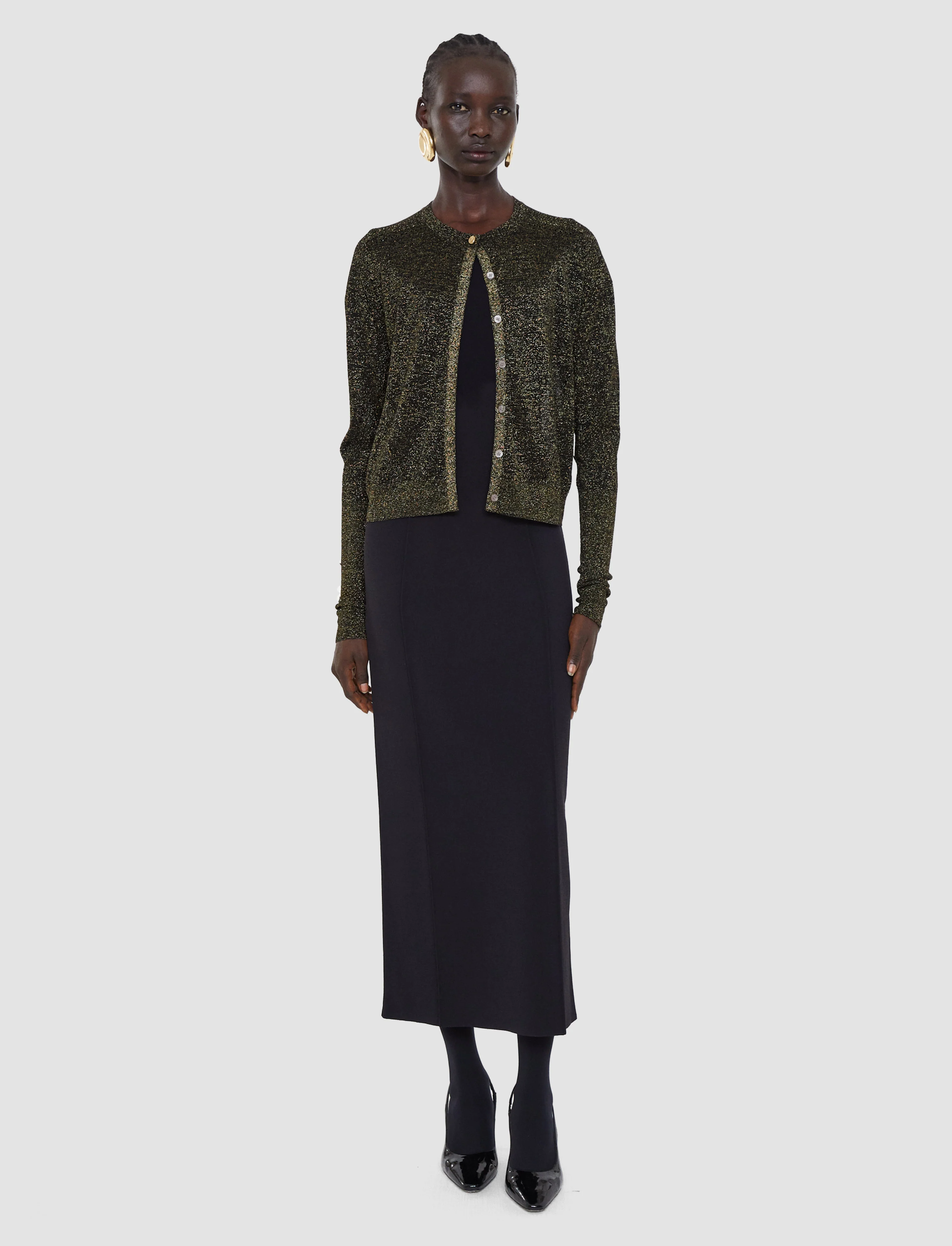 Tasse Lurex Knit Cardigan - Image 2