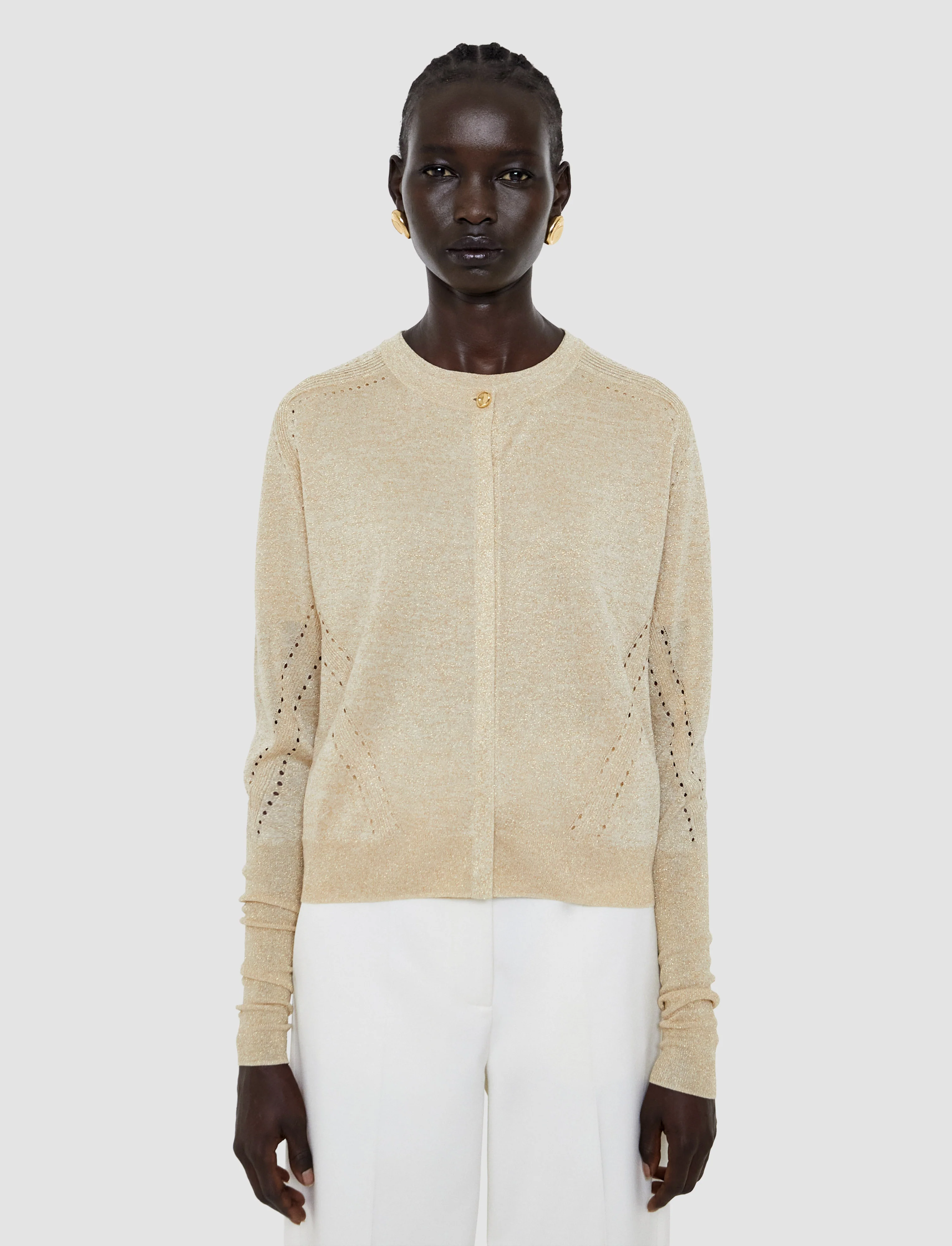 Tasse Lurex Knit Cardigan - Image 3
