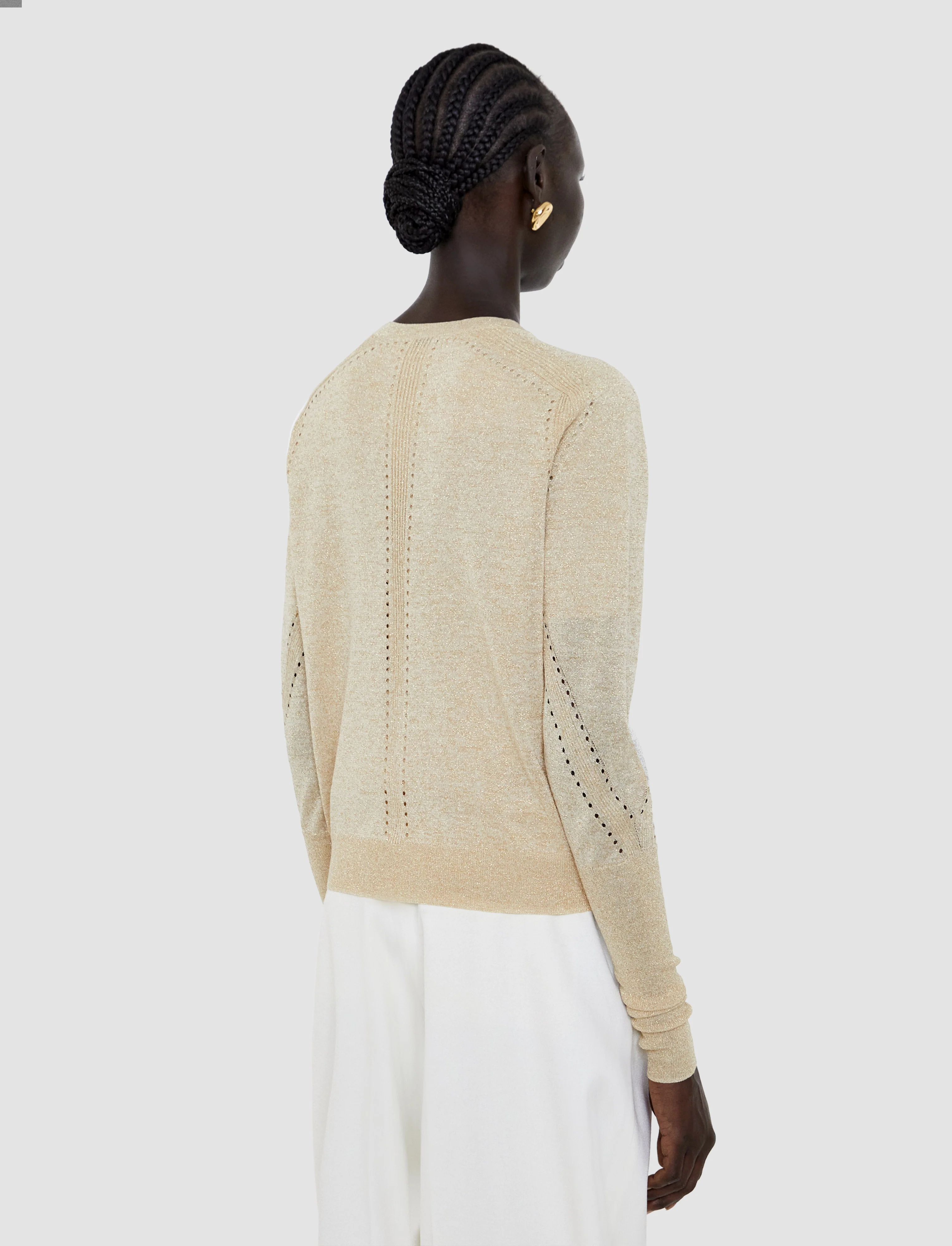 Tasse Lurex Knit Cardigan - Image 4