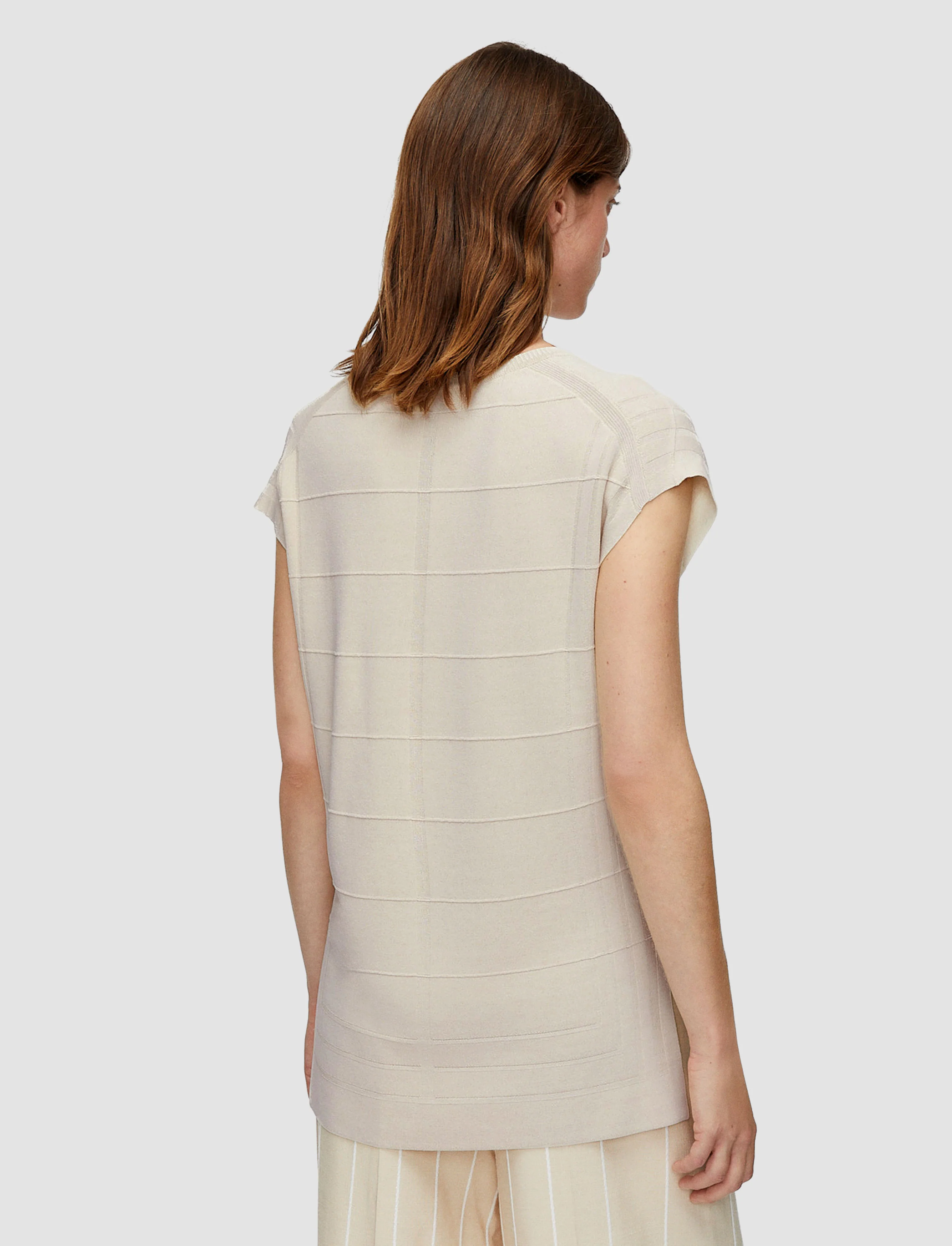 Viscose Grid Knit Top - Image 4