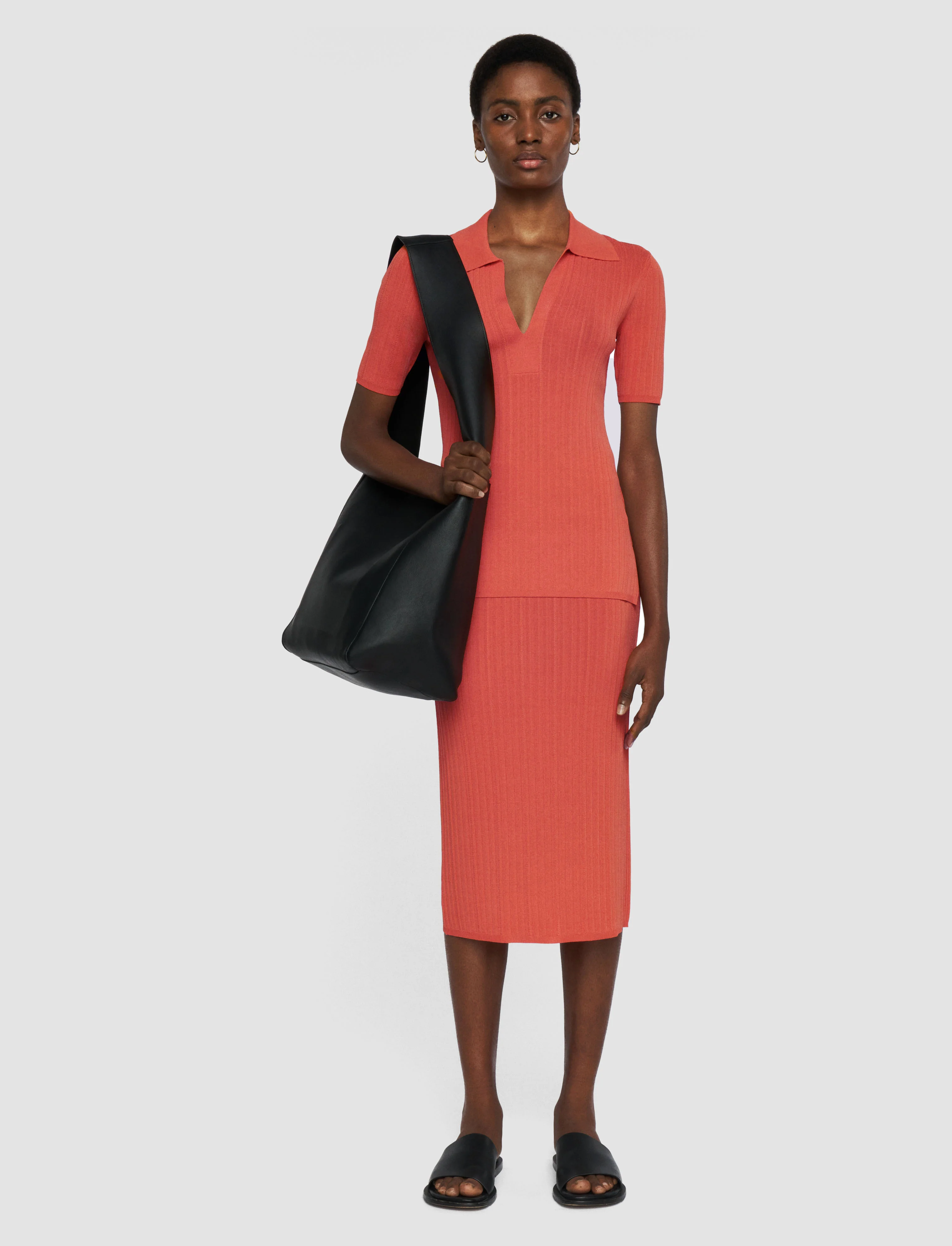 Viscose Rib Knit Skirt - Image 2