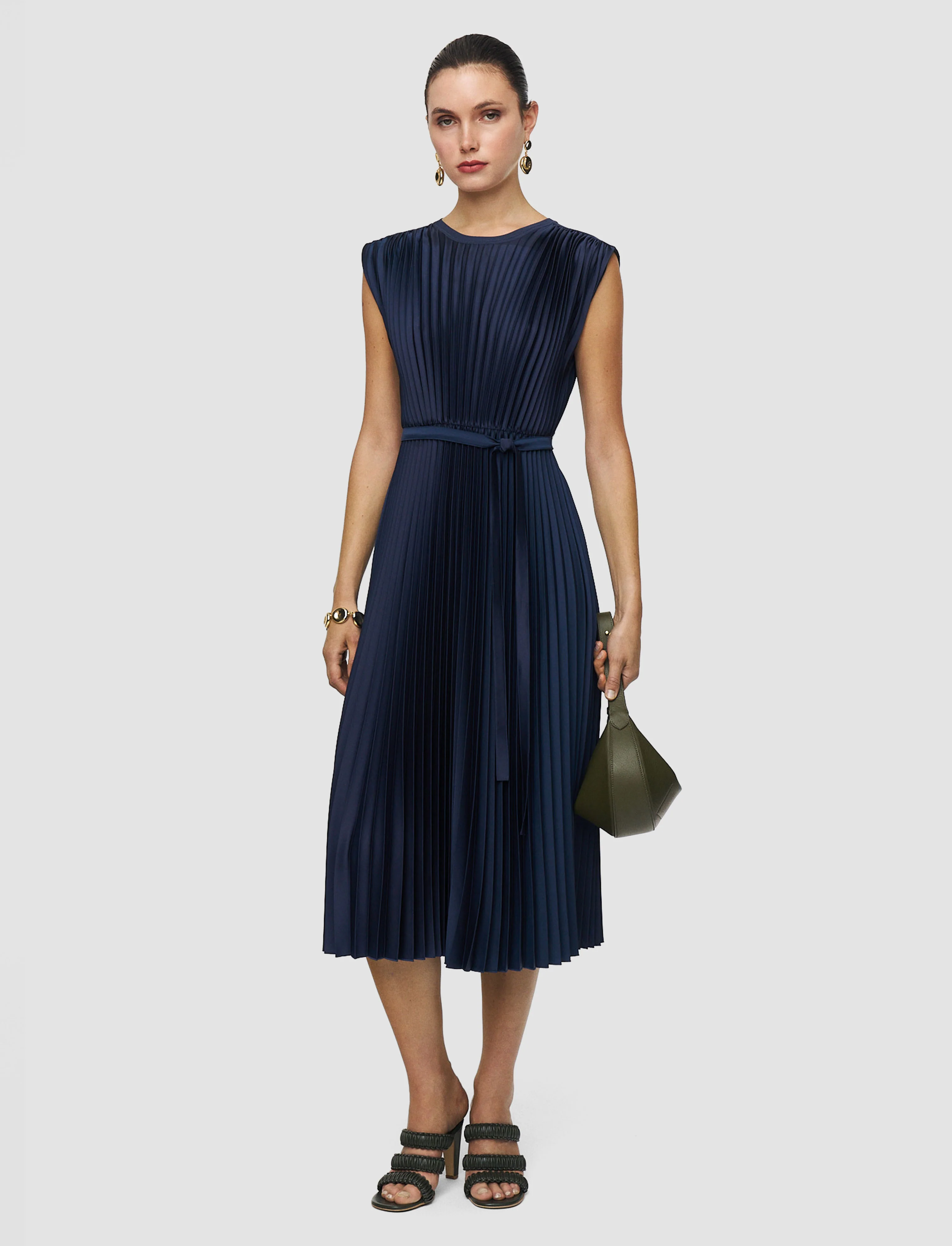 Volta Knit Weave Plissé Dress - Image 2