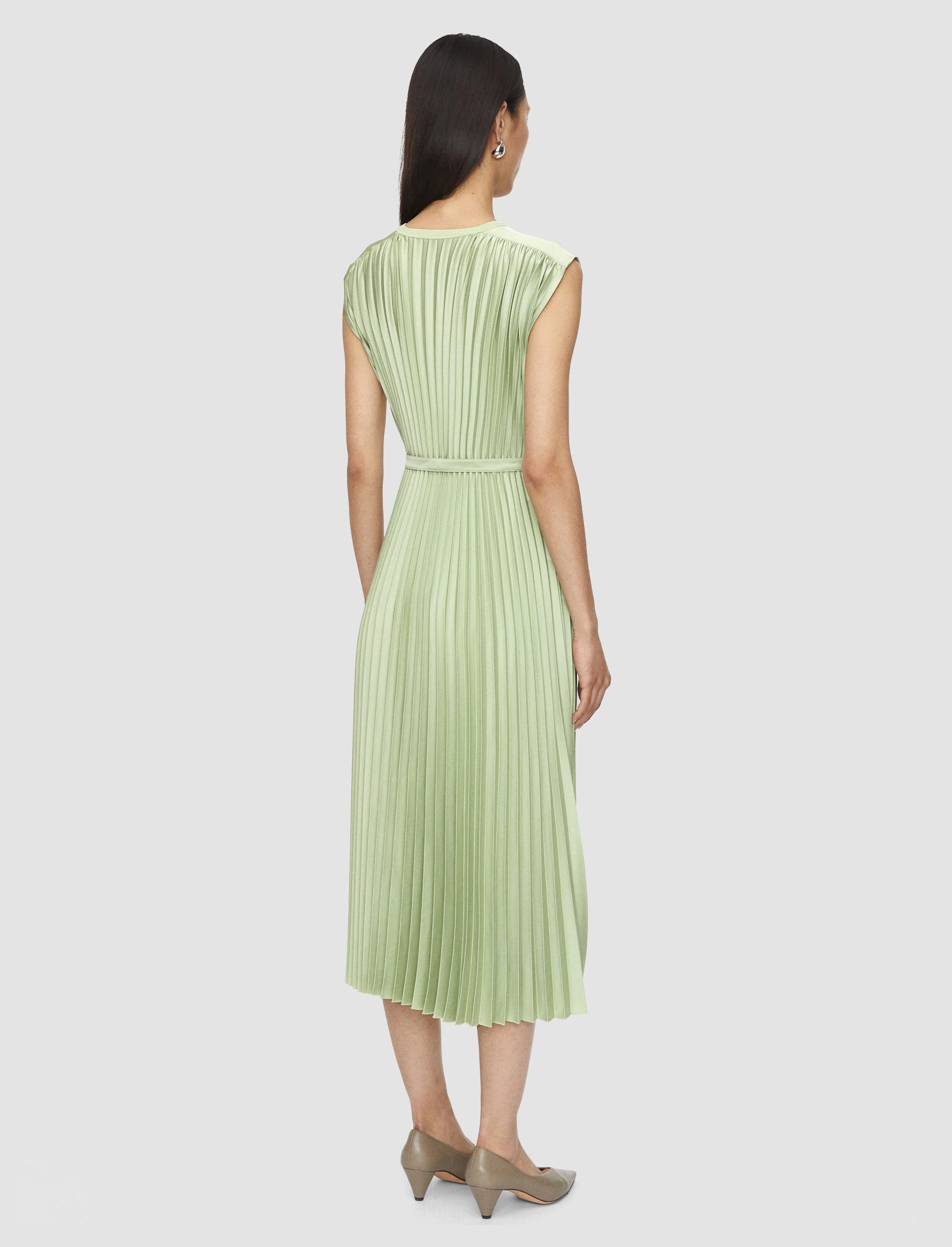Volta Knit Weave Plissé Dress - Image 3