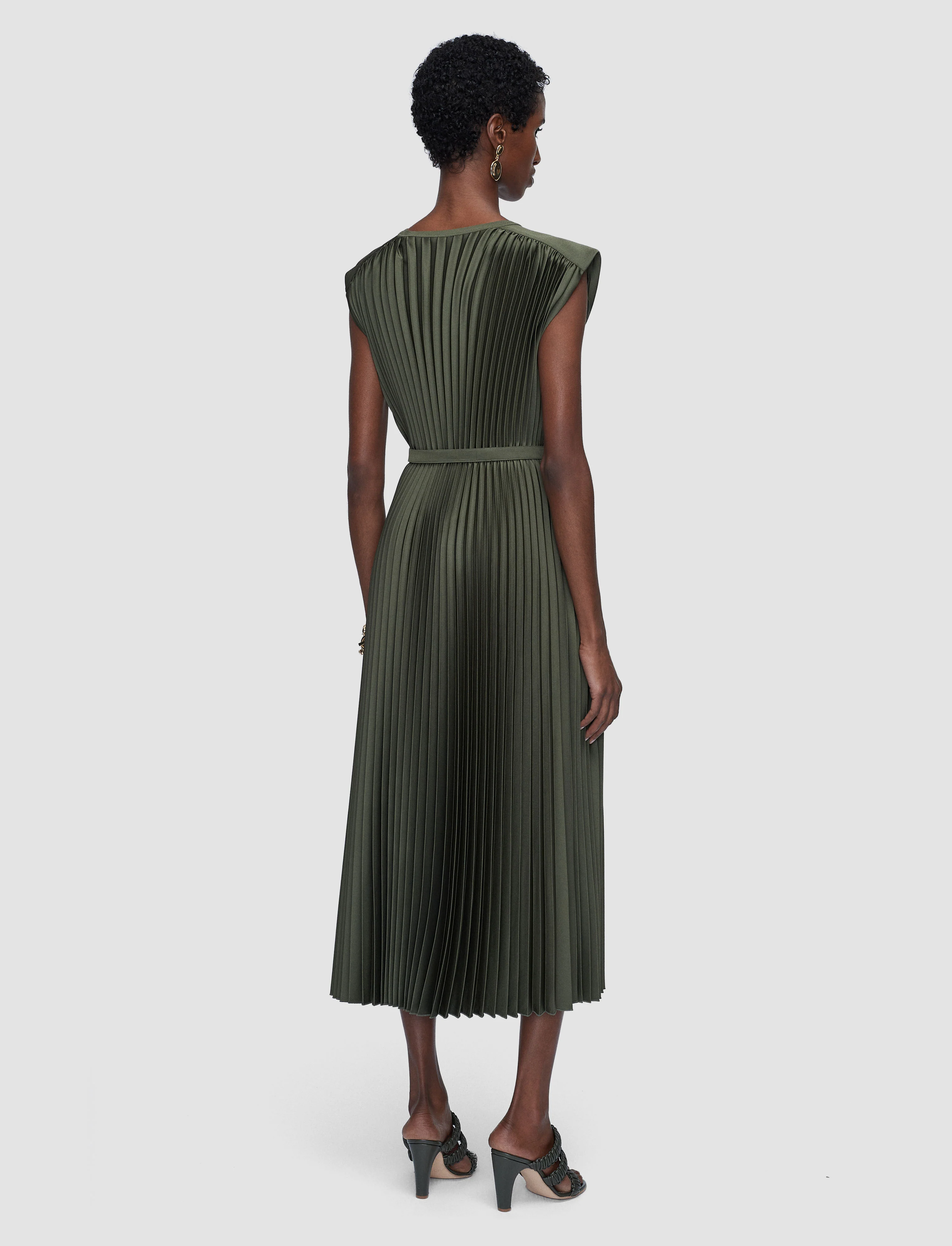 Volta Knit Weave Plissé Dress - Image 3