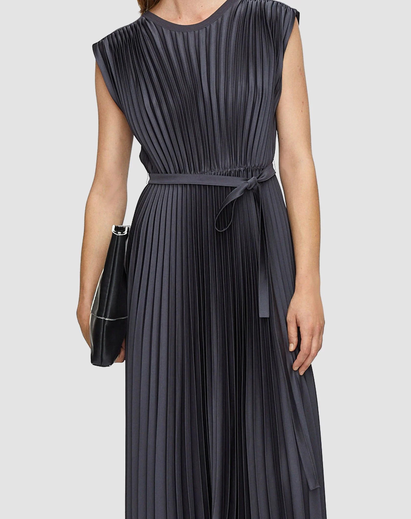 Volta Knit Weave Plissé Dress - Image 4