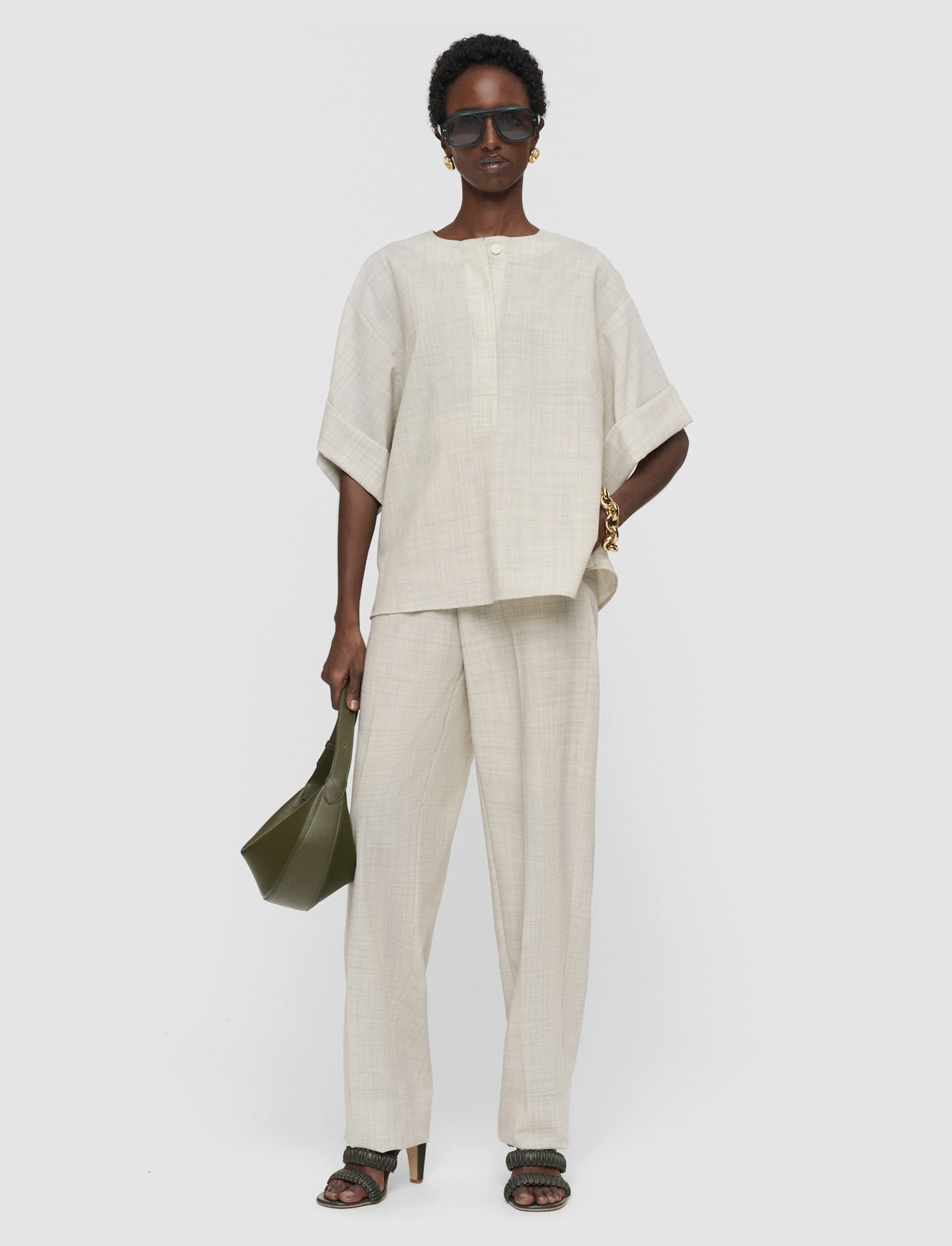 Yani Light Wool Blouse - Image 2