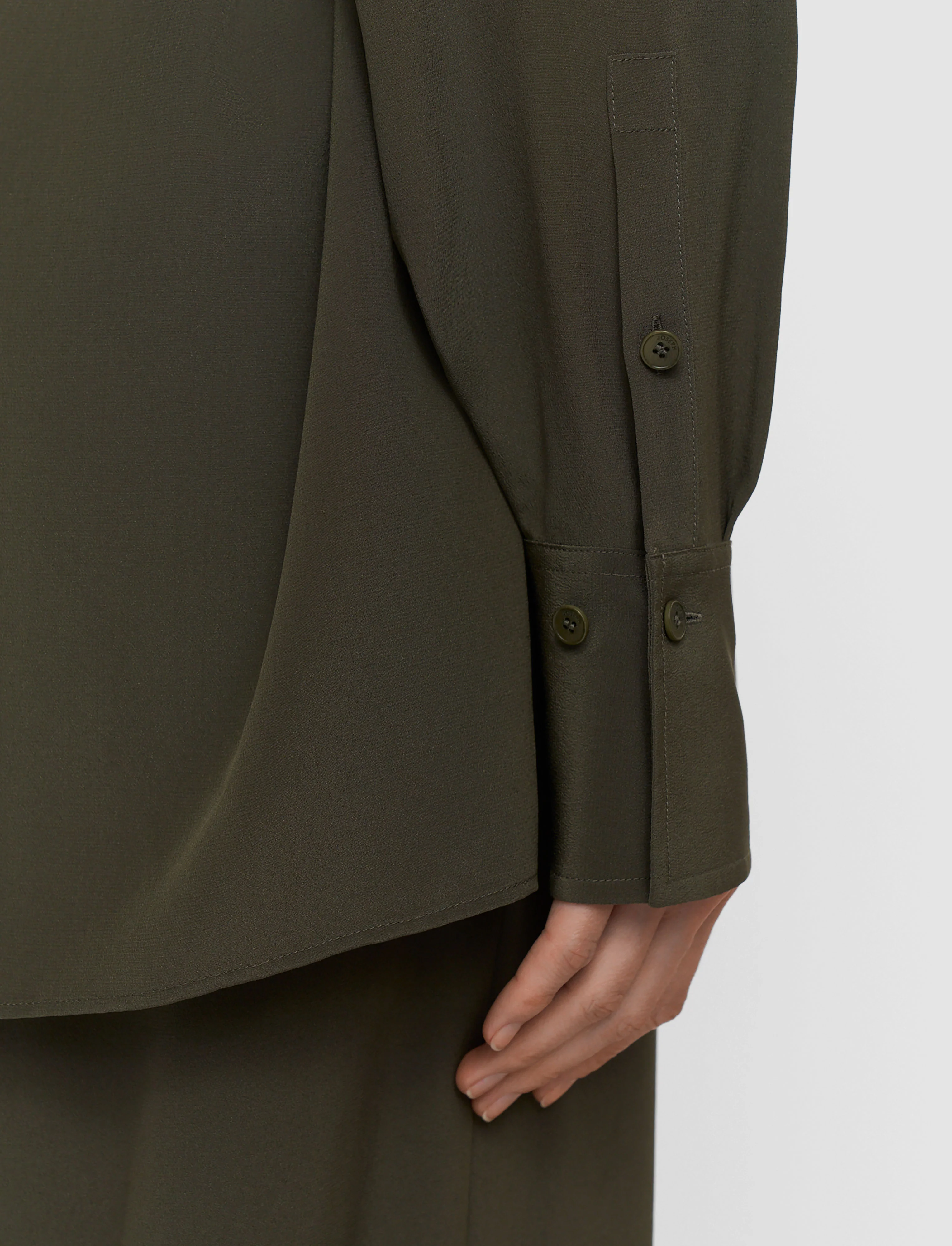 Yas Crepe de Soie Silk Shirt - Image 5
