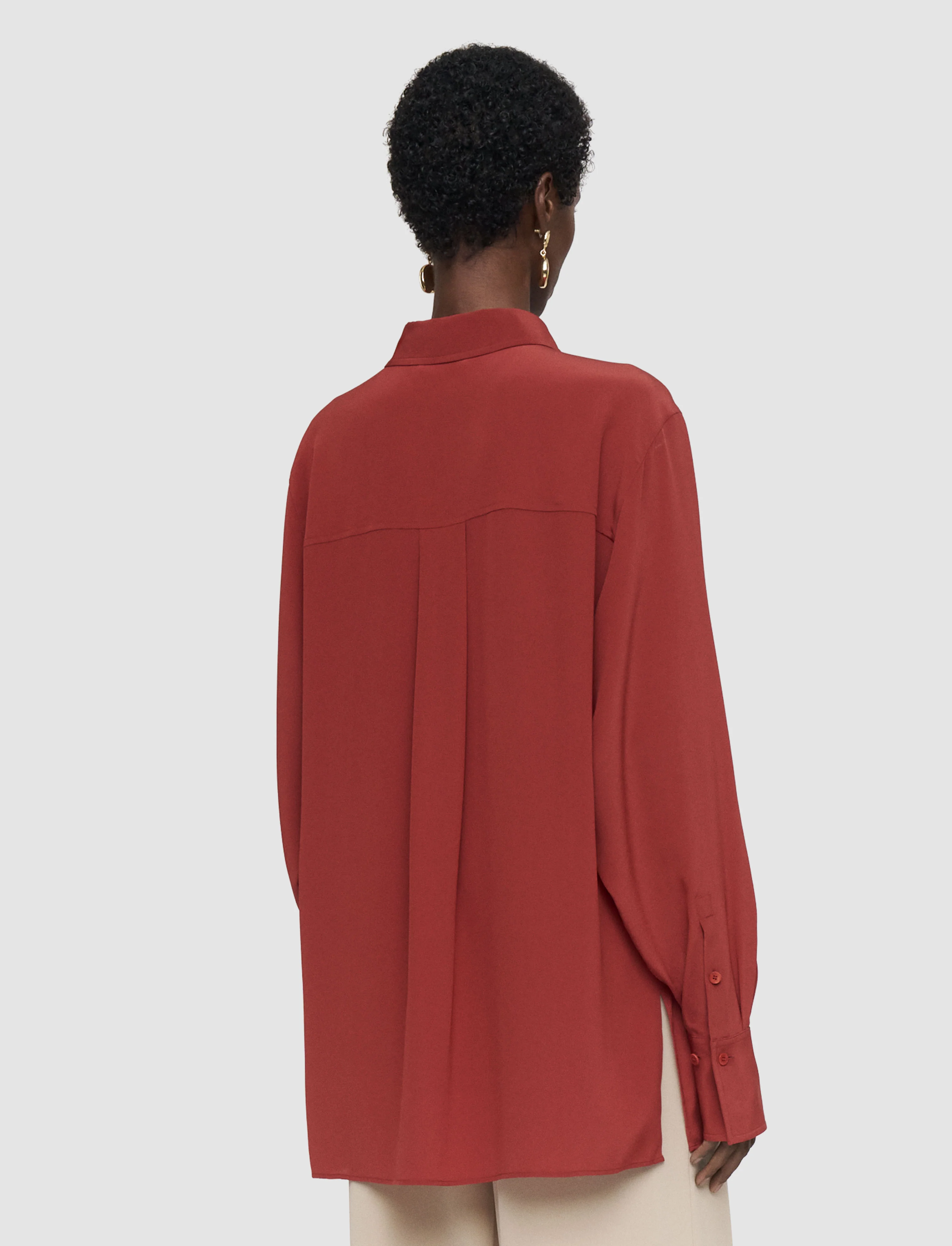 Yas Crepe de Soie Silk Shirt - Image 4