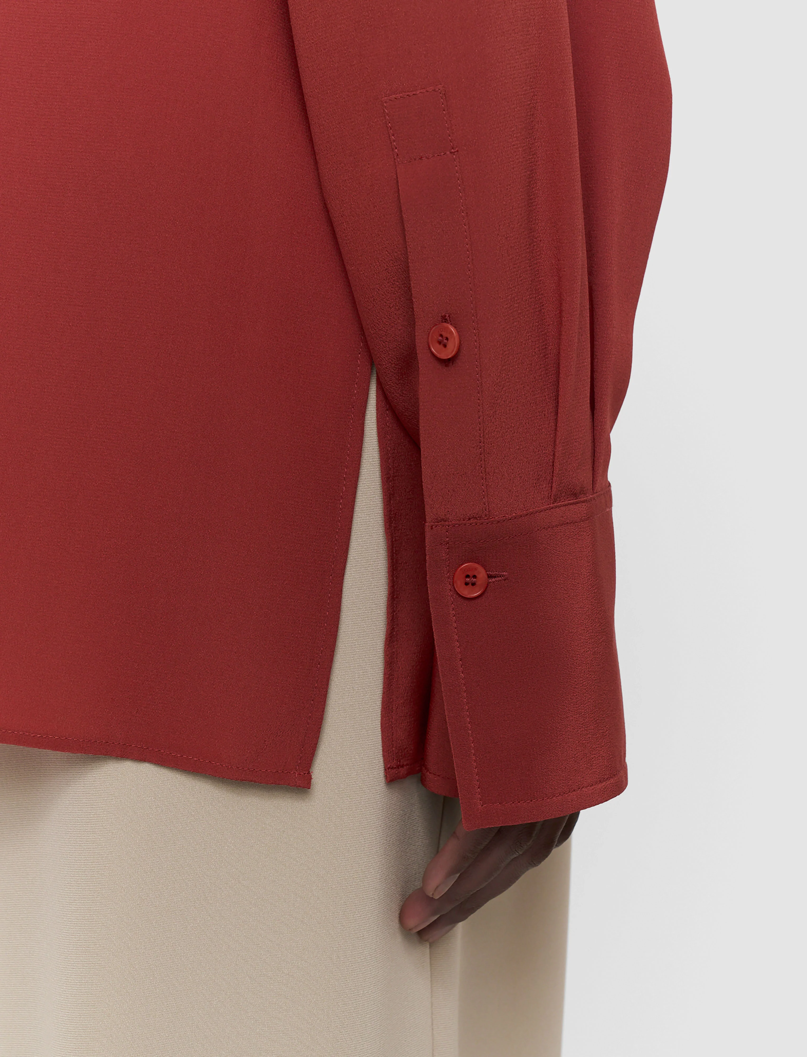 Yas Crepe de Soie Silk Shirt - Image 6